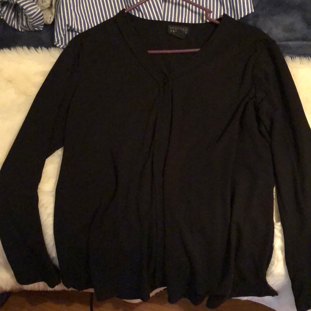 Black button up top
